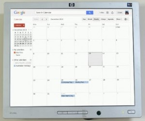 Google Kalender mit Touch Screen